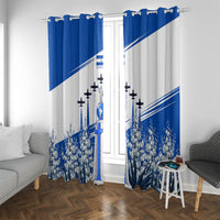 El Salvador Divine Savior Monument Window Curtain Flor De Izote Coat Of Arms Fighter Jets Art