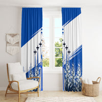El Salvador Divine Savior Monument Window Curtain Flor De Izote Coat Of Arms Fighter Jets Art