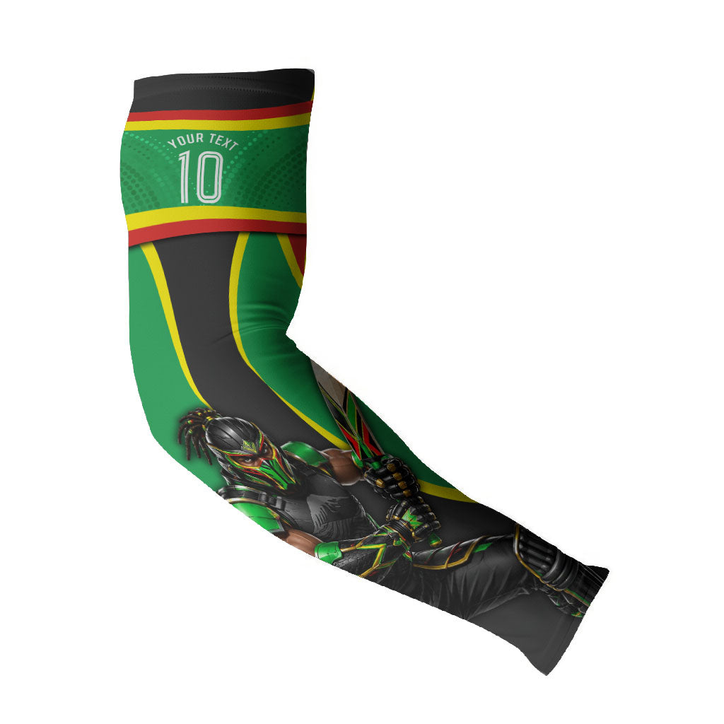 Personalized St Kitts And Nevis Patriots Arm Sleeves Caribbean Cricket Player Graphic Art