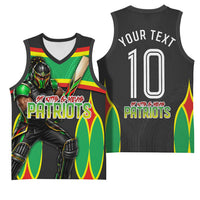Personalized St Kitts And Nevis Patriots Basketball Jersey Caribbean Cricket Player Graphic Art