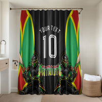 Personalized St Kitts And Nevis Patriots Bathroom Set Caribbean Cricket Player Graphic Art