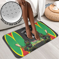 Personalized St Kitts And Nevis Patriots Bathroom Set Caribbean Cricket Player Graphic Art