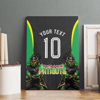 Personalized St Kitts And Nevis Patriots Canvas Wall Art Caribbean Cricket Player Graphic Art