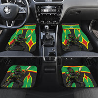 Personalized St Kitts And Nevis Patriots Car Mats Caribbean Cricket Player Graphic Art