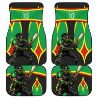 Personalized St Kitts And Nevis Patriots Car Mats Caribbean Cricket Player Graphic Art