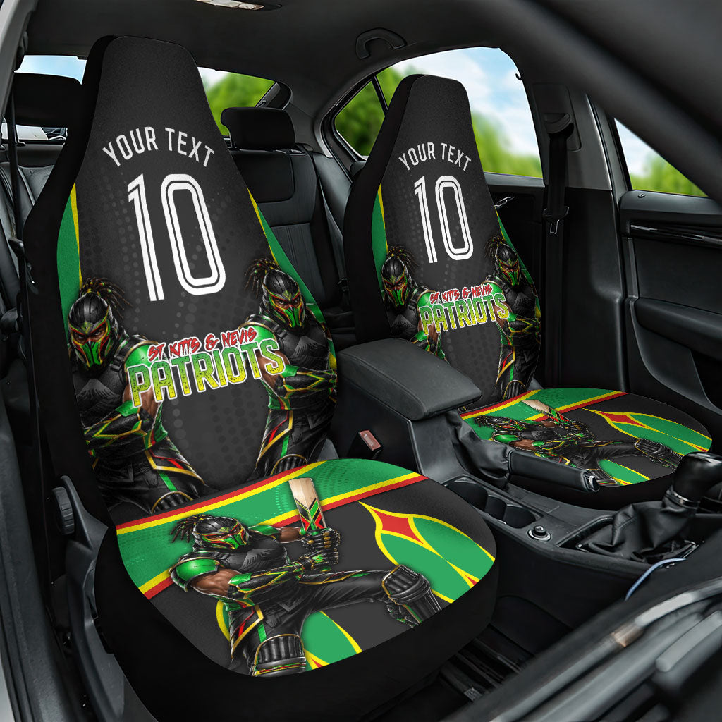Personalized St Kitts And Nevis Patriots Car Seat Cover Caribbean Cricket Player Graphic Art