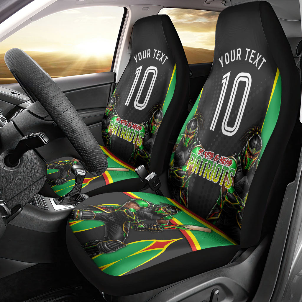 Personalized St Kitts And Nevis Patriots Car Seat Cover Caribbean Cricket Player Graphic Art