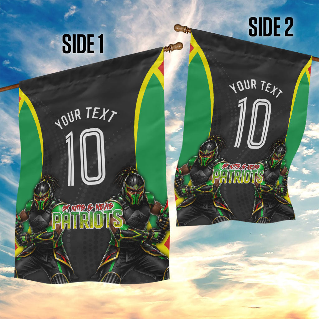 Personalized St Kitts And Nevis Patriots Garden Flag Caribbean Cricket Player Graphic Art