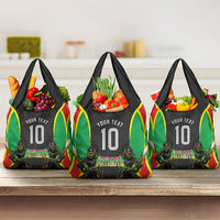 Personalized St Kitts And Nevis Patriots Grocery Bag Caribbean Cricket Player Graphic Art