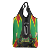 Personalized St Kitts And Nevis Patriots Grocery Bag Caribbean Cricket Player Graphic Art
