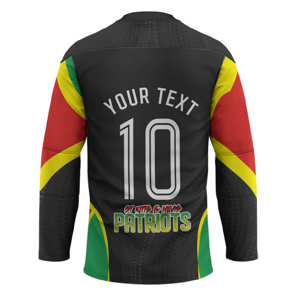 Personalized St Kitts And Nevis Patriots Hockey Jersey Caribbean Cricket Player Graphic Art