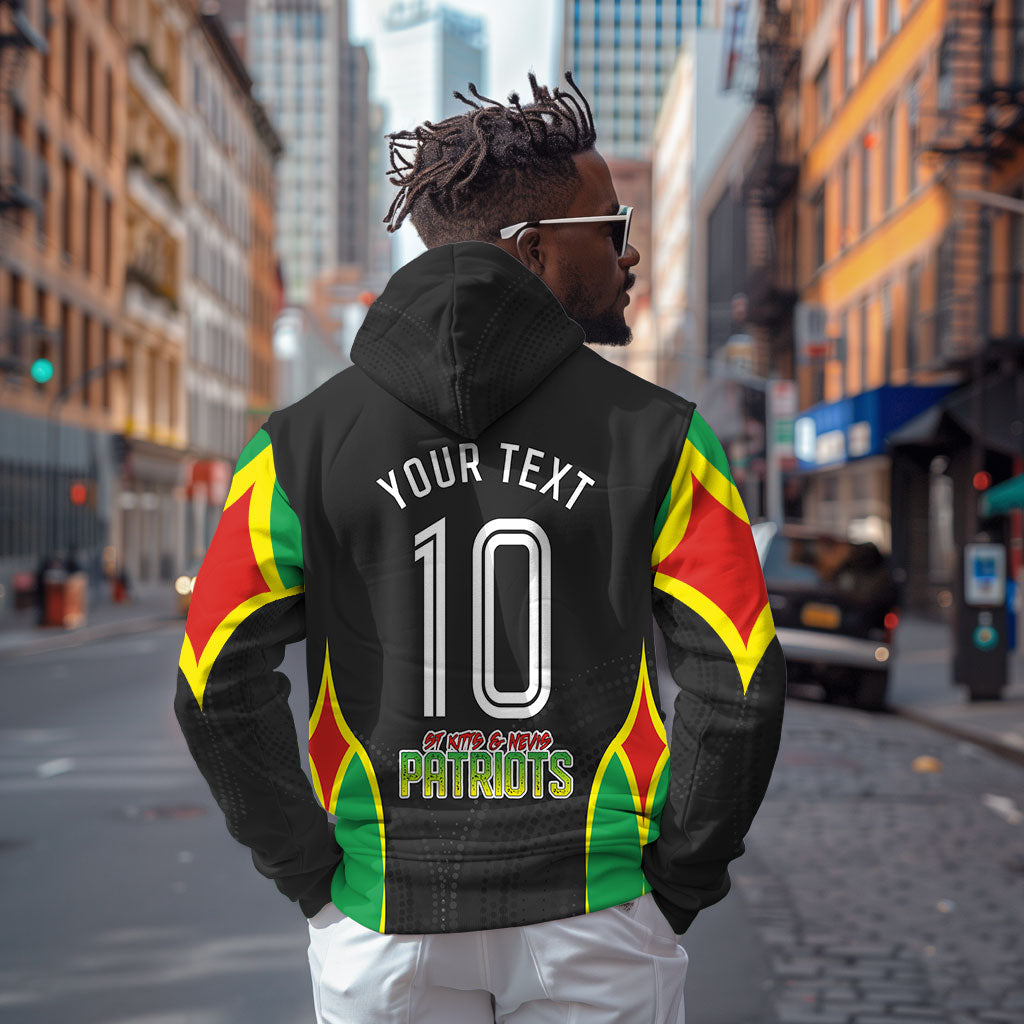 Personalized St Kitts And Nevis Patriots Hoodie Caribbean Cricket Player Graphic Art