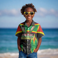 Personalized St Kitts And Nevis Patriots Kid Hawaiian Shirt Caribbean Cricket Player Graphic Art