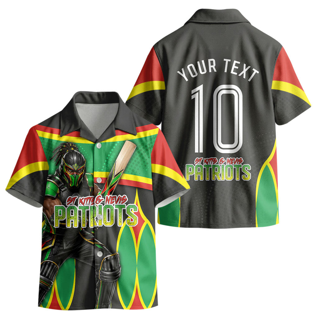 Personalized St Kitts And Nevis Patriots Kid Hawaiian Shirt Caribbean Cricket Player Graphic Art