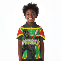 Personalized St Kitts And Nevis Patriots Kid Polo Shirt Caribbean Cricket Player Graphic Art