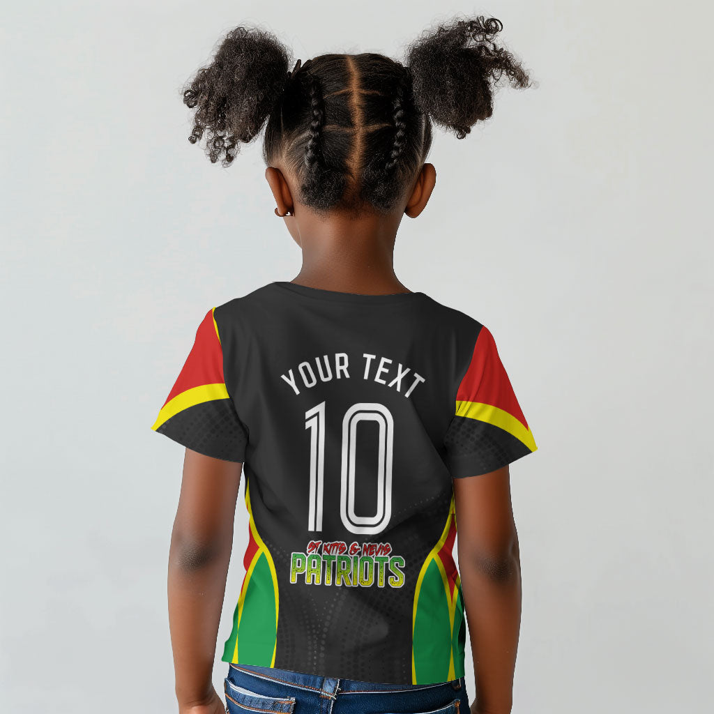 Personalized St Kitts And Nevis Patriots Kid T shirt Caribbean Cricket Player Graphic Art