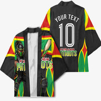 Personalized St Kitts And Nevis Patriots Kimono Caribbean Cricket Player Graphic Art