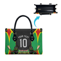 Personalized St Kitts And Nevis Patriots Leather Bag Caribbean Cricket Player Graphic Art