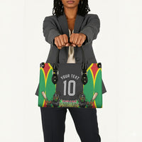 Personalized St Kitts And Nevis Patriots Leather Bag Caribbean Cricket Player Graphic Art