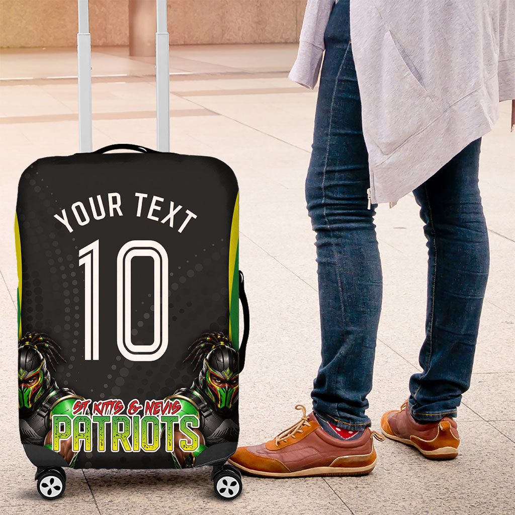 Personalized St Kitts And Nevis Patriots Luggage Cover Caribbean Cricket Player Graphic Art