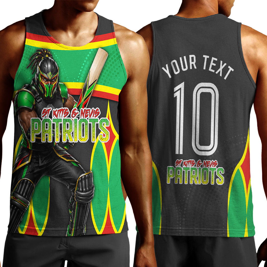 Personalized St Kitts And Nevis Patriots Men Tank Top Caribbean Cricket Player Graphic Art