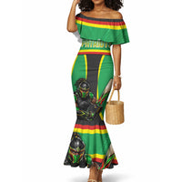 Personalized St Kitts And Nevis Patriots Mermaid Dress Caribbean Cricket Player Graphic Art