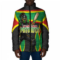 Personalized St Kitts And Nevis Patriots Padded Jacket Caribbean Cricket Player Graphic Art