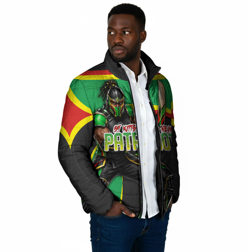 Personalized St Kitts And Nevis Patriots Padded Jacket Caribbean Cricket Player Graphic Art