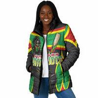 Personalized St Kitts And Nevis Patriots Padded Jacket Caribbean Cricket Player Graphic Art