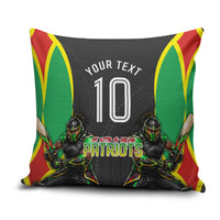 Personalized St Kitts And Nevis Patriots Pillow Cover Caribbean Cricket Player Graphic Art