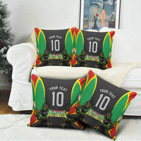 Personalized St Kitts And Nevis Patriots Pillow Cover Caribbean Cricket Player Graphic Art