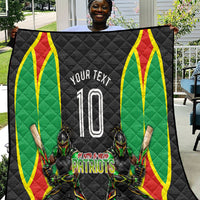 Personalized St Kitts And Nevis Patriots Quilt Caribbean Cricket Player Graphic Art