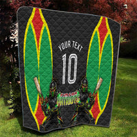 Personalized St Kitts And Nevis Patriots Quilt Caribbean Cricket Player Graphic Art