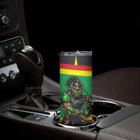 Personalized St Kitts And Nevis Patriots Skinny Tumbler Caribbean Cricket Player Graphic Art