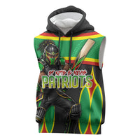 Personalized St Kitts And Nevis Patriots Sleeveless Hoodie Caribbean Cricket Player Graphic Art
