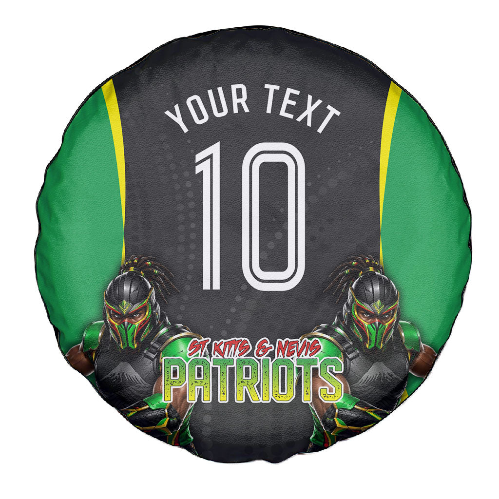 Personalized St Kitts And Nevis Patriots Spare Tire Cover Caribbean Cricket Player Graphic Art