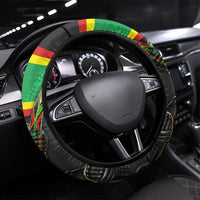 St Kitts And Nevis Patriots Steering Wheel Cover Caribbean Cricket Player Graphic Art