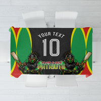 Personalized St Kitts And Nevis Patriots Tablecloth Caribbean Cricket Player Graphic Art
