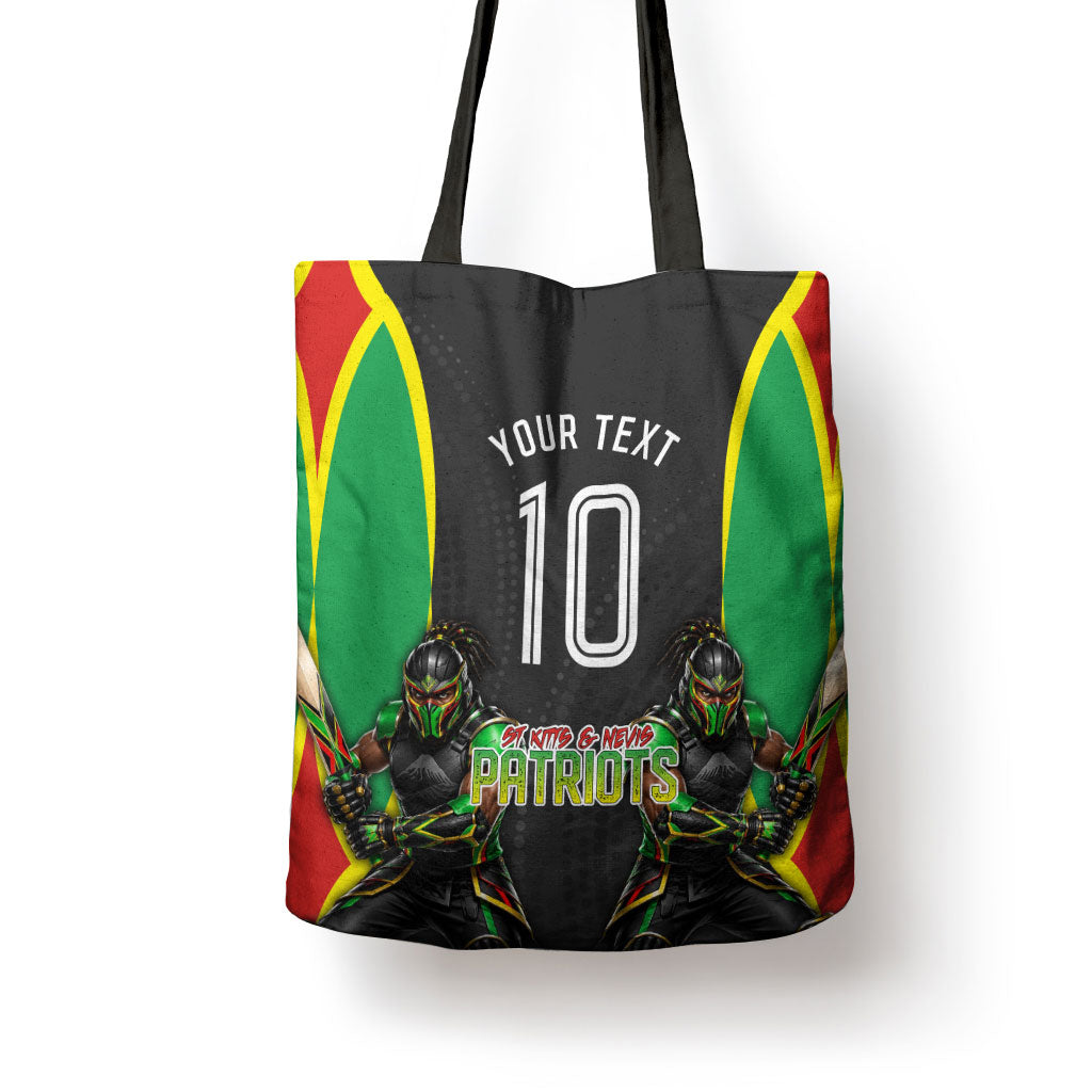 Personalized St Kitts And Nevis Patriots Tote Bag Caribbean Cricket Player Graphic Art