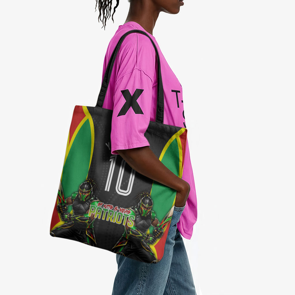 Personalized St Kitts And Nevis Patriots Tote Bag Caribbean Cricket Player Graphic Art