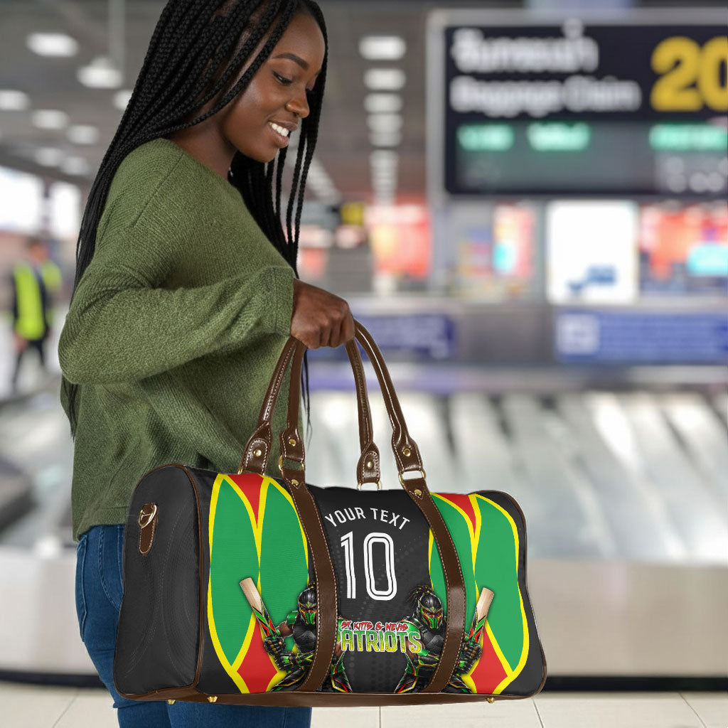 Personalized St Kitts And Nevis Patriots Travel Bag Caribbean Cricket Player Graphic Art