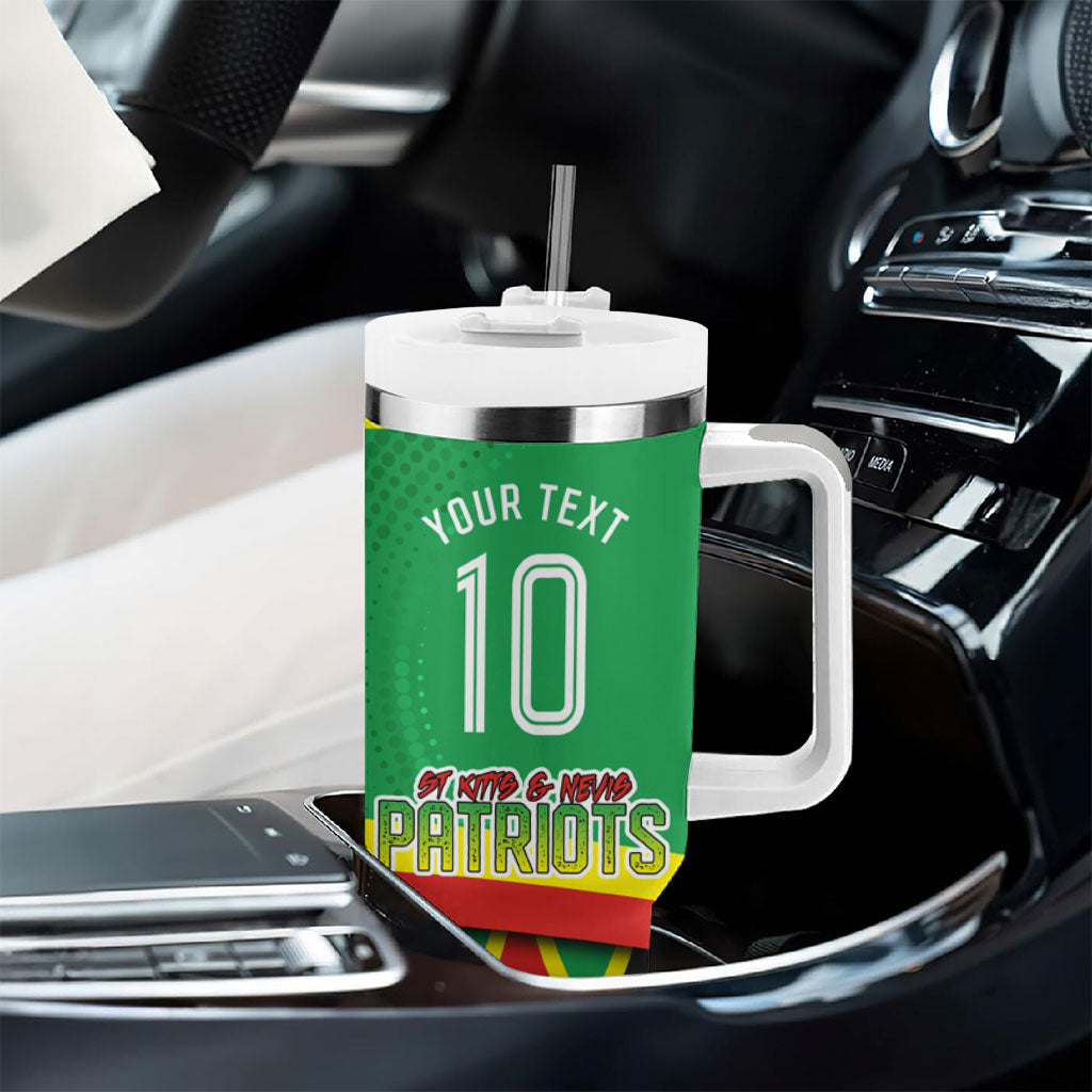 Personalized St Kitts And Nevis Patriots Tumbler With Handle Caribbean Cricket Player Graphic Art