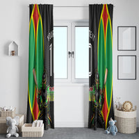 Personalized St Kitts And Nevis Patriots Window Curtain Caribbean Cricket Player Graphic Art