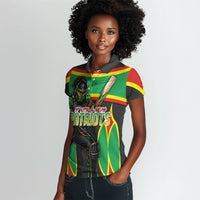 Personalized St Kitts And Nevis Patriots Women Polo Shirt Caribbean Cricket Player Graphic Art