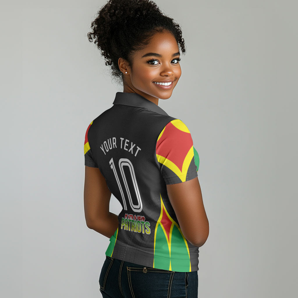 Personalized St Kitts And Nevis Patriots Women Polo Shirt Caribbean Cricket Player Graphic Art