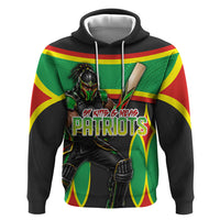 Personalized St Kitts And Nevis Patriots Zip Hoodie Caribbean Cricket Player Graphic Art