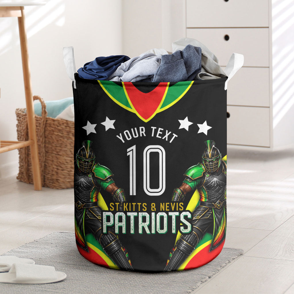 Personalized St Kitts And Nevis Patriots Cricket Laundry Basket Dynamic Player Celebration Team Pride