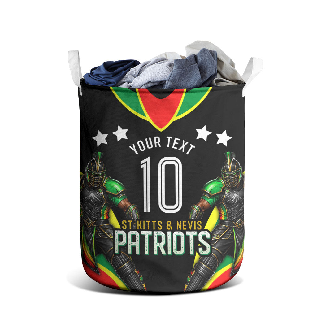 Personalized St Kitts And Nevis Patriots Cricket Laundry Basket Dynamic Player Celebration Team Pride