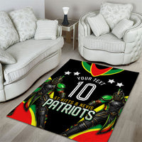 Personalized St Kitts And Nevis Patriots Cricket Area Rug Dynamic Player Celebration Team Pride