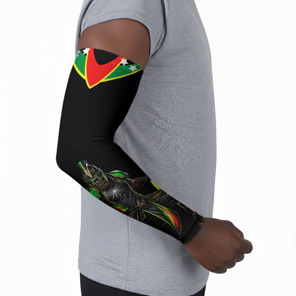 Personalized St Kitts And Nevis Patriots Cricket Arm Sleeves Dynamic Player Celebration Team Pride